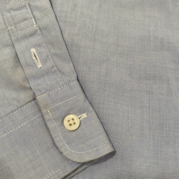 Crewcuts End On End Thompson Boys Shirt Blue Size 4 - Picture 9 of 9